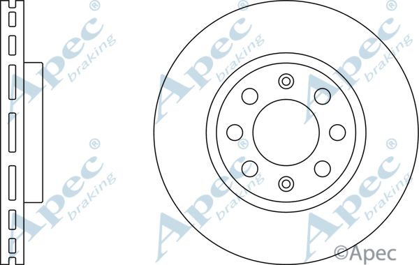 APEC BRAKING Тормозной диск DSK2509